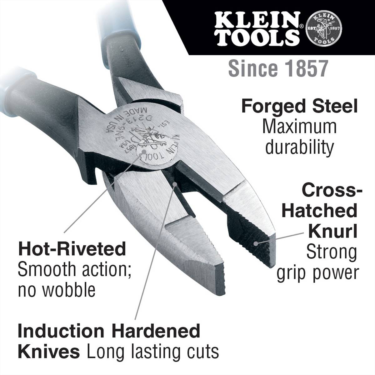 KLEIN TOOLS D2000-9NE Telekommunikationszange, 238 mm-1