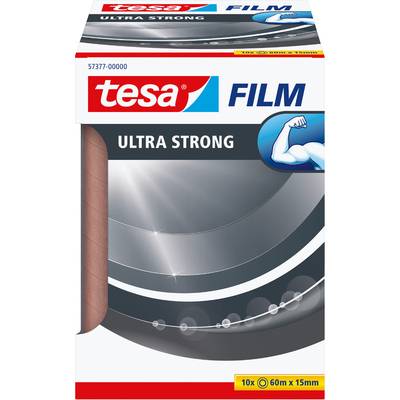 TESA 57377-00000-02, 60 m, Transparent, PVC, Stark, 15 mm, 10 Stück(e)