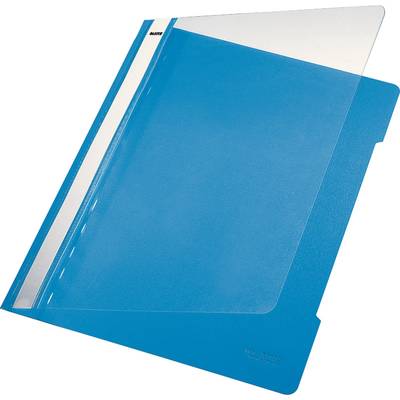 Sichthefter A4 PVC langes Beschriftungsfenster hellblau