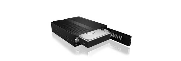 IB-170SK-B, Wechselrahmen, 1x 3,5" SATA I/II/III  oder SAS HDD zu 1x SATA Host