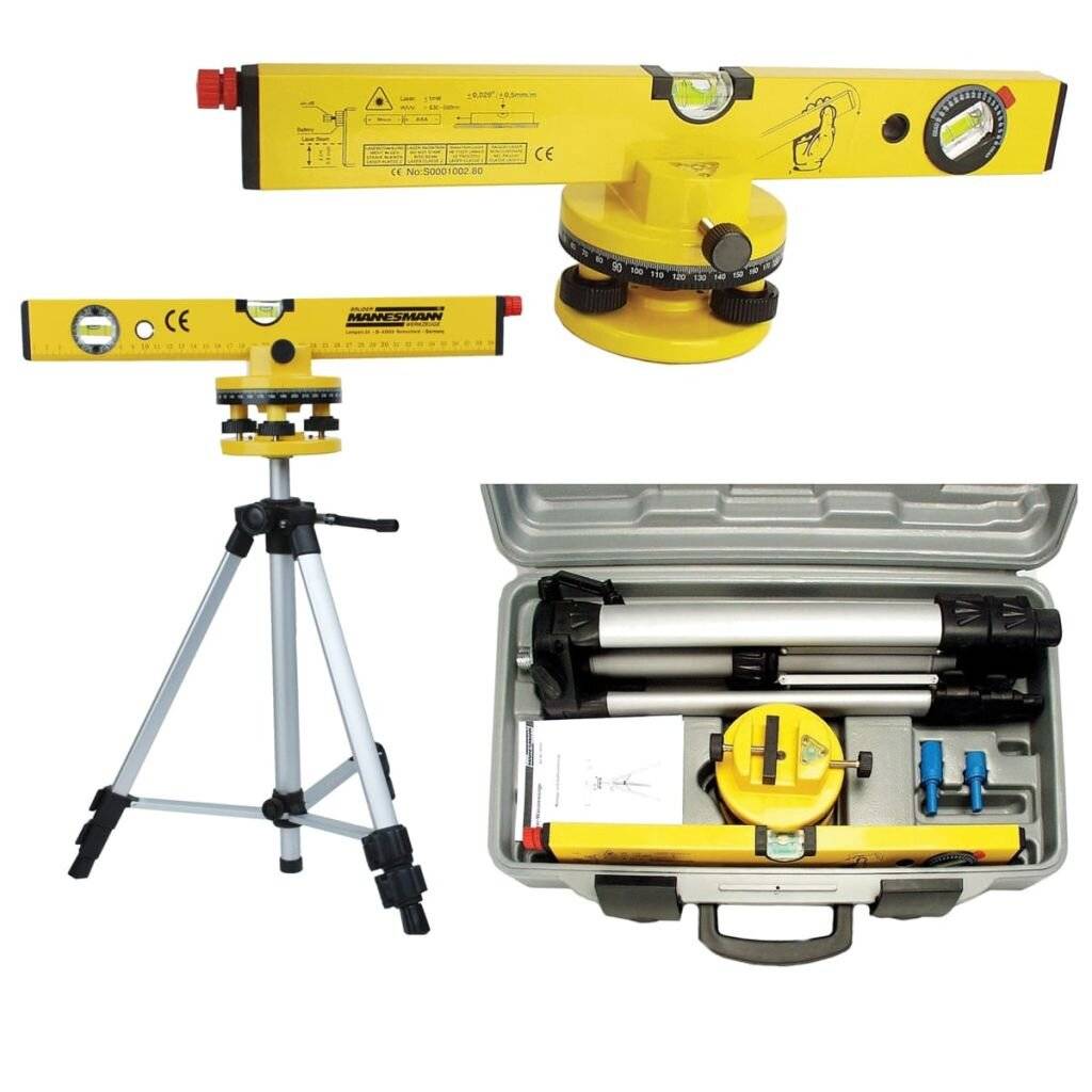 BRÜDER MANNESMANN Laser-Wasserwaagen-Set, 7-teilig (11600256)-1