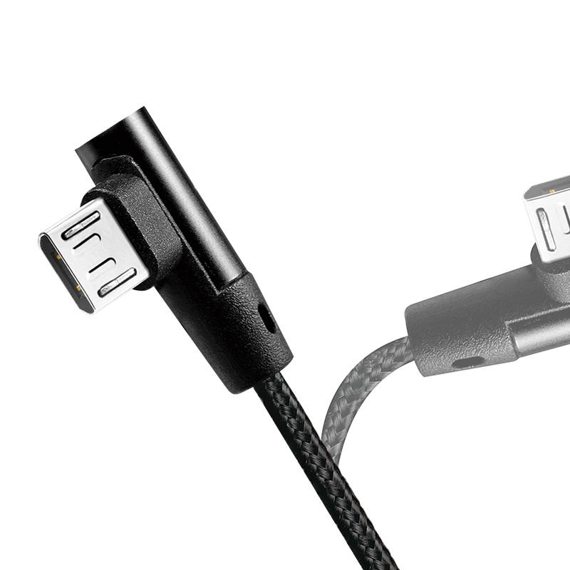 LogiLink USB 2.0 zu micro-USB (90° gewinkelt) Stecker, 1m-4