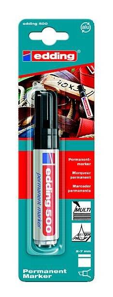 edding 500 Permanentmarker 1er-Blister schwarz-5