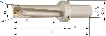 Vollbohrer für Wendeplatte Innenkühlung Dx3 32mm-0
