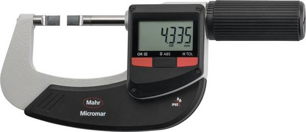 Bügelmessschraube digital schneidenförmige Messflächen 40 EWRi-S 0-25mm MAHR