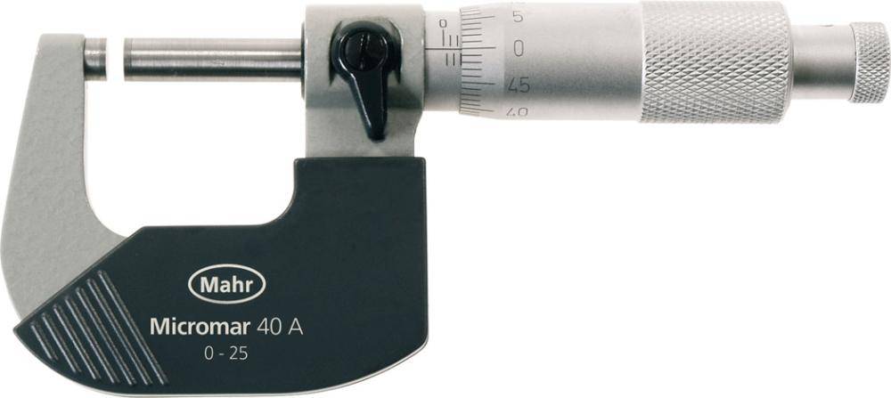 Bügelmessschraube DIN 863/1 Micromar 40 A 175-200mm Spindel-D.6,5mm MAHR-0