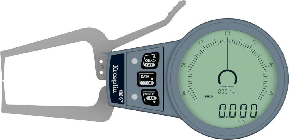 Außenschnelltaster 0-15mm Schneide:R0,4mm KRÖPLIN-0