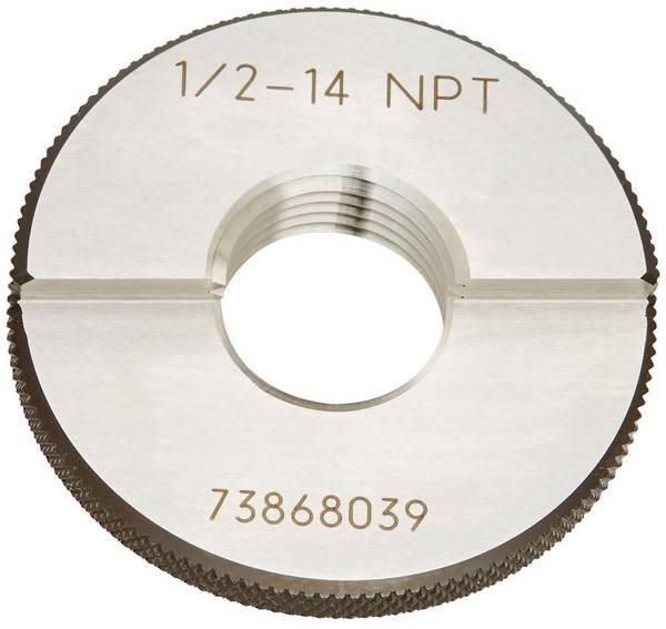 Gewinde-Lehrring NPT 3/8"-18