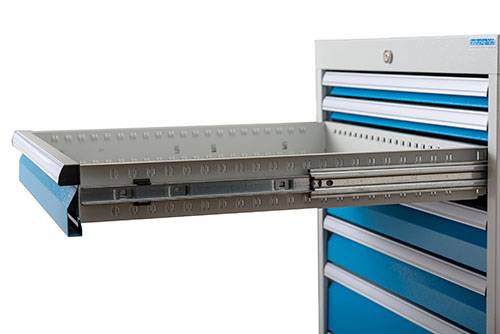 Reihenwerkbank Breite 1500 mm, R18-24, Schubladenblock mit 4 x Schublade-1