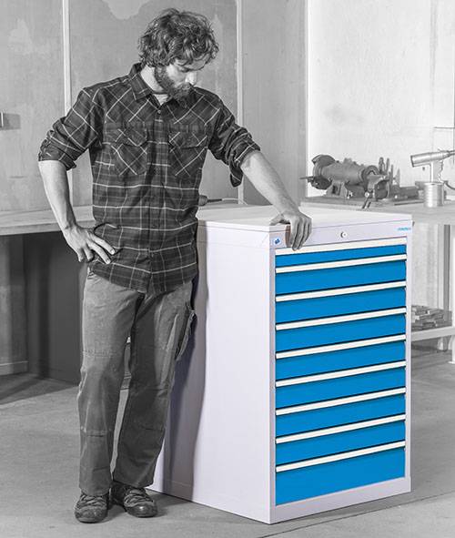 Schubladenschrank Tiefe 736, R 18-24, 4 x Schublade-2