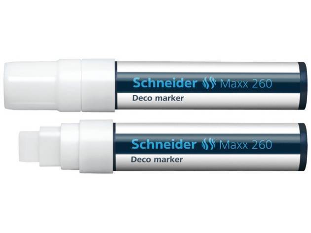 Kreidemarker Maxx 260 Keilspitze 5+15mm weiß-4