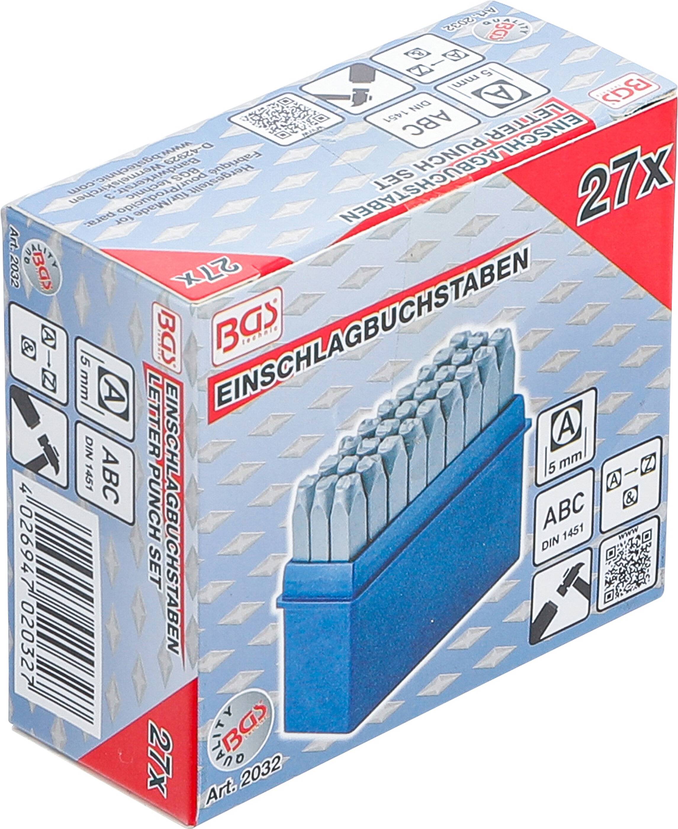 Einschlagbuchstaben 5 mm-4