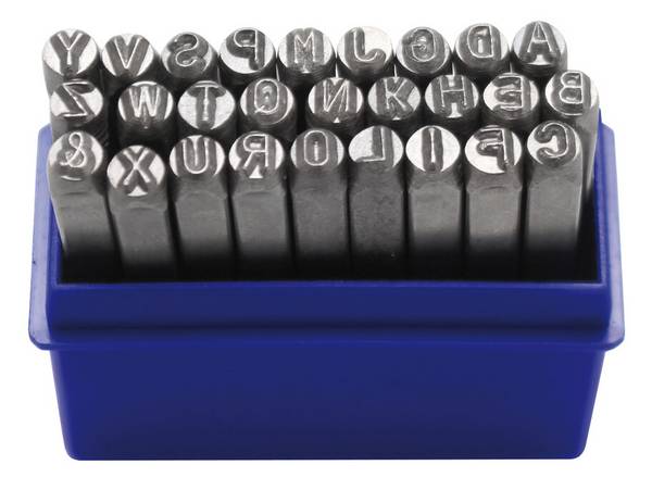 Einschlagbuchstaben 4 mm