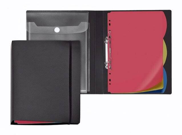 Arbeitsmappe Diamond A4 schwarz-2