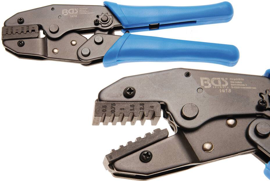 BGS 1418 Kabelschuhzange mit Ratschenfunktion, für Aderendhülsen 0,5 - 4 mm²-2