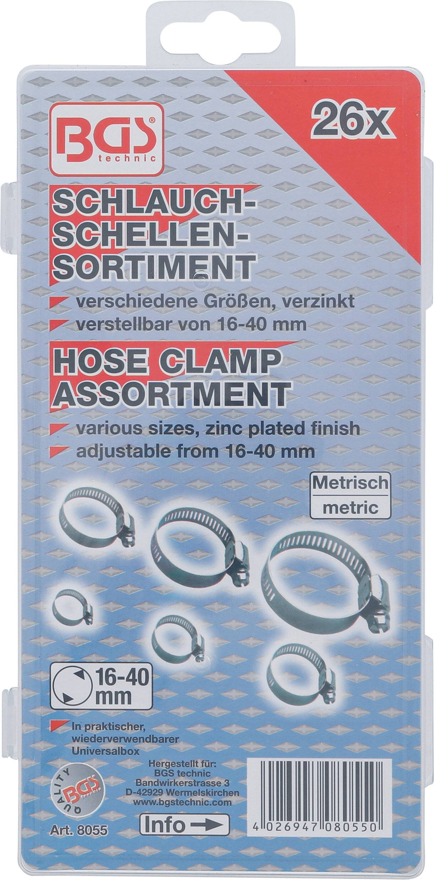 Schlauchklemmen-Sortiment Ø 16 - 40 mm 26-tlg.-2