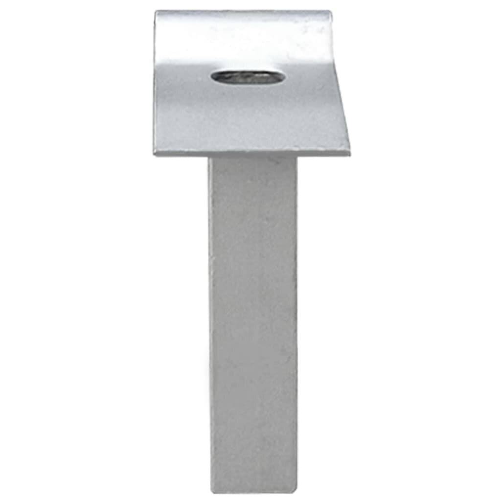 vidaXL Maschen-Gartentor verzinkter Stahl 300 x 100 cm Grau-6