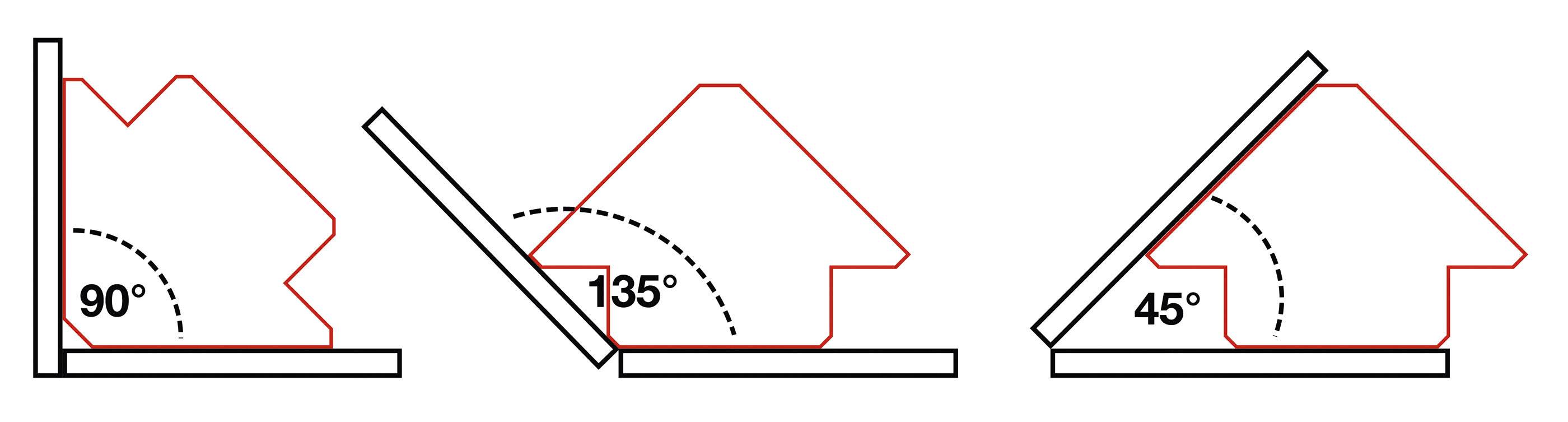 Kraft-Magnethalter doppelt verwendbar 45°, 90° und 135°-1