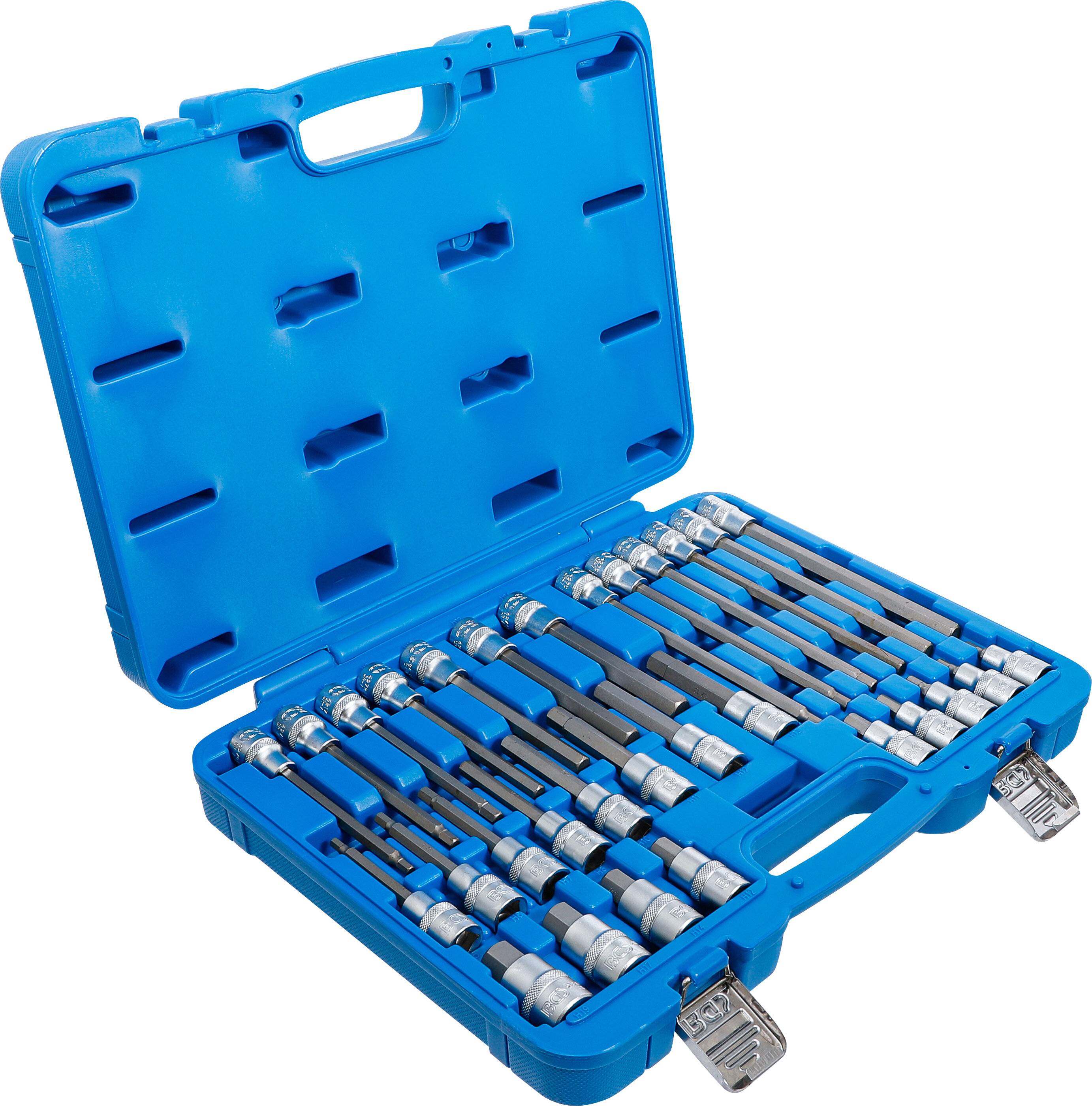 Bit-Einsatz-Satz Antrieb Innenvierkant 12,5 mm (1/2") Innensechskant 30-tlg.-2