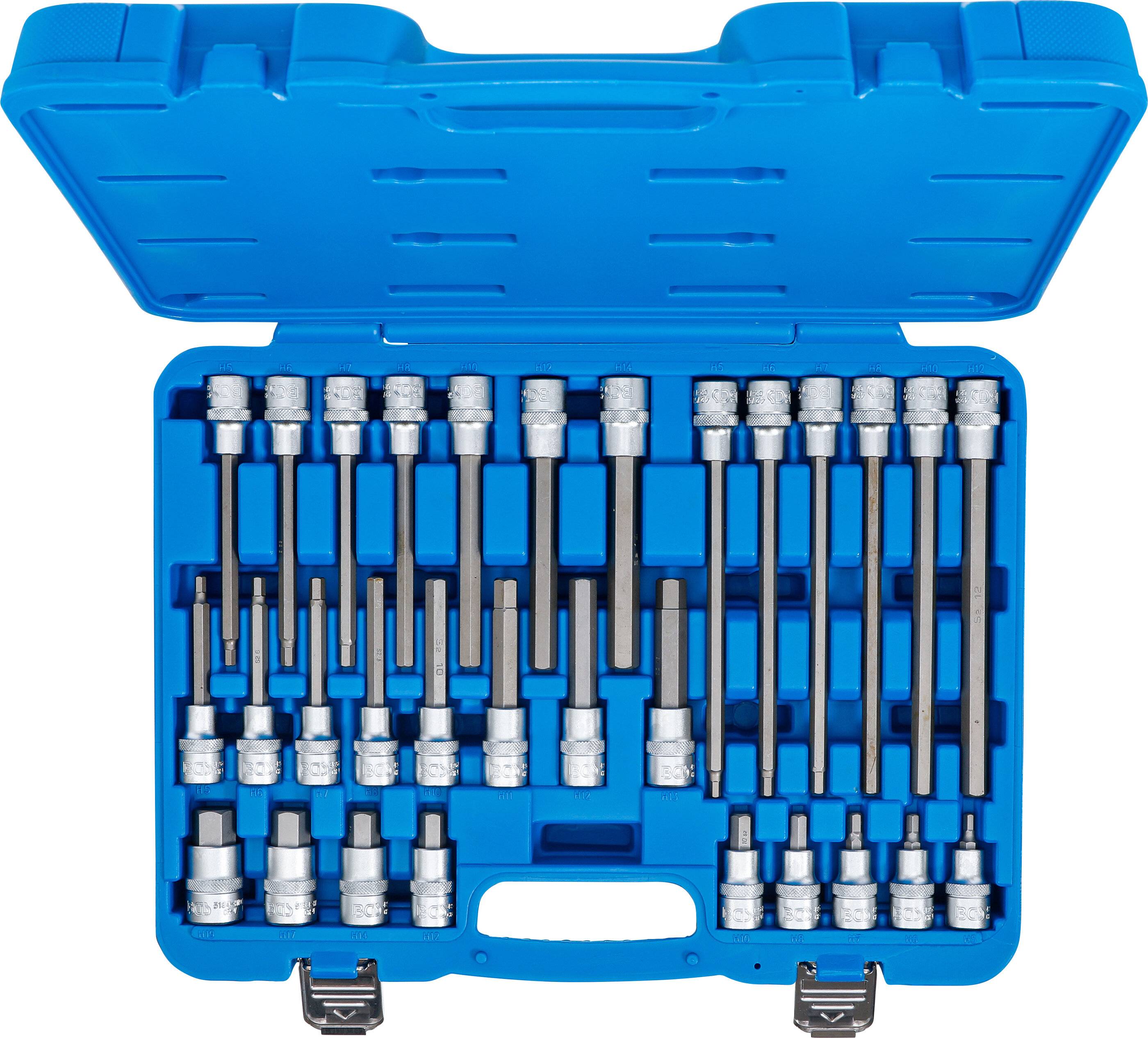 Bit-Einsatz-Satz Antrieb Innenvierkant 12,5 mm (1/2") Innensechskant 30-tlg.-4