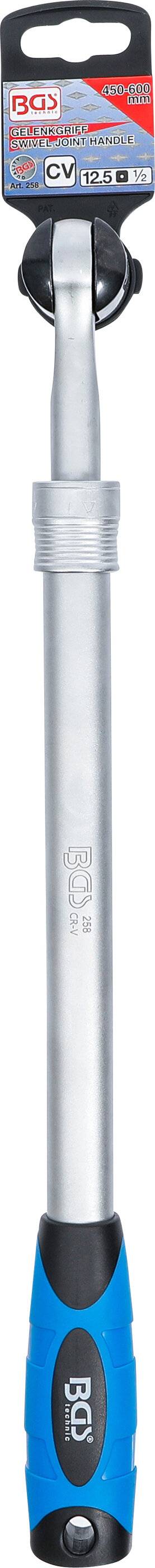 Gelenkgriff, ausziehbar Abtrieb Außenvierkant 12,5 mm (1/2") 450 - 600 mm-4