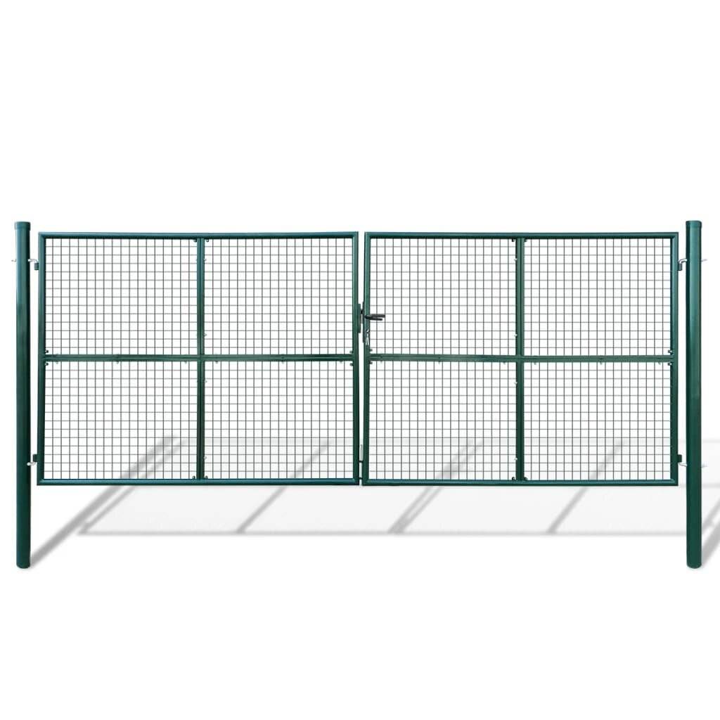 vidaXL Gartentor aus Maschengewebe 400x150 cm-4