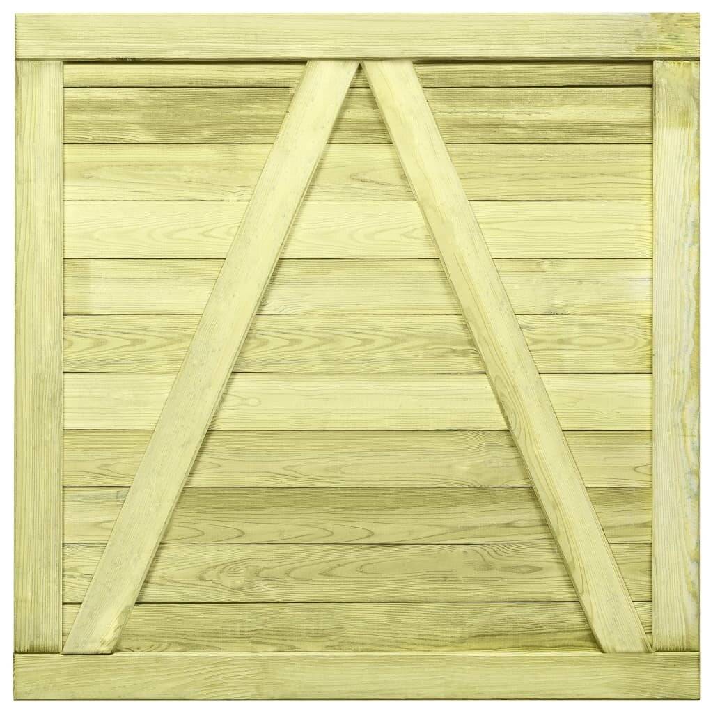 Gartentor Imprägniertes Kiefernholz 100 x 100 cm-4