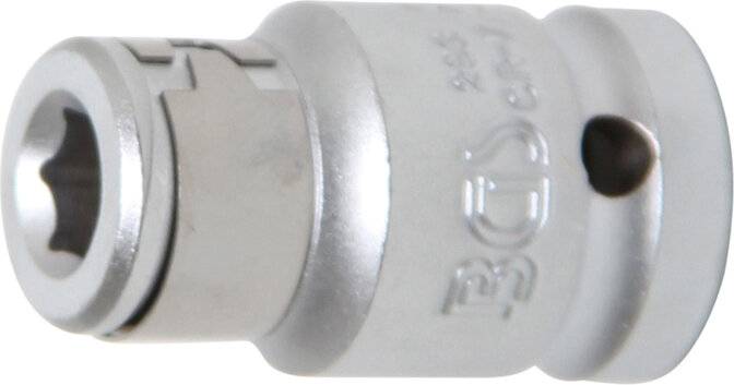 BGS 293 Bit-Adapter mit Haltekugel, Antrieb Innenv ierkant 12,5 mm (1/2") - Abtrieb Innensechskant 8-2