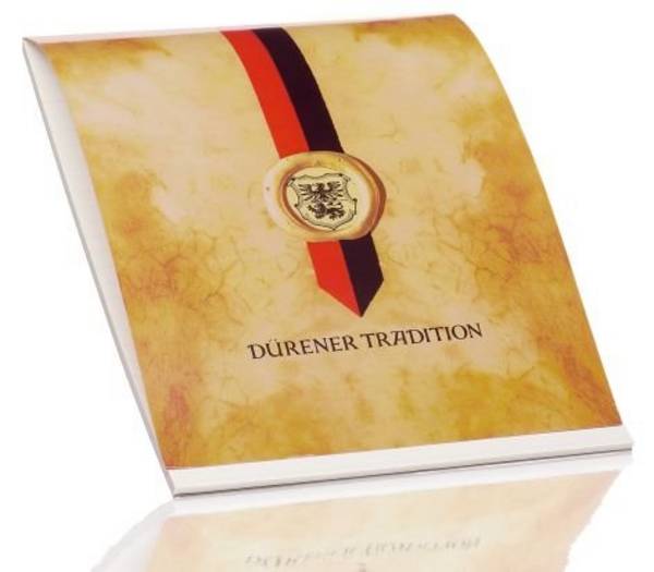 Briefblock Dürener Tradition - A4 50 Blatt weiß satiniert.