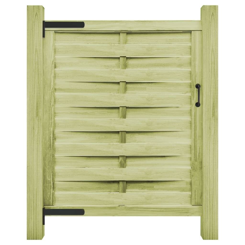 vidaXL Gartentor Imprägniertes Kiefernholz 100x125 cm Grün-5