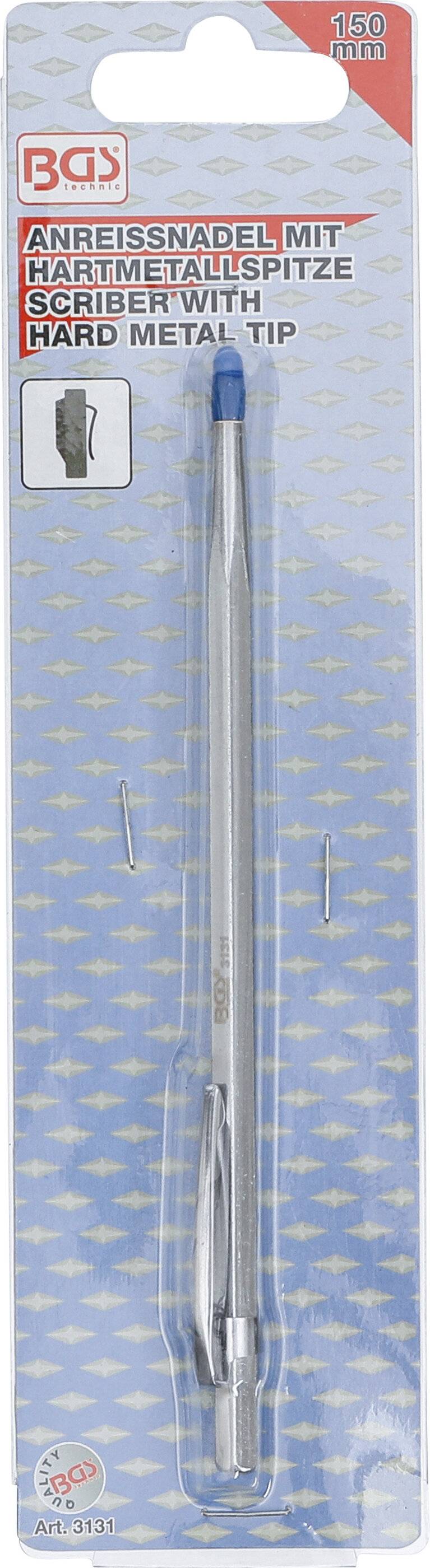 Anreißnadel mit Hartmetallspitze 150 mm-3