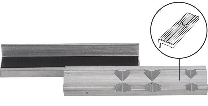Schraubstock-Schutzbacken Aluminium Breite 125 mm 2-tlg.-0