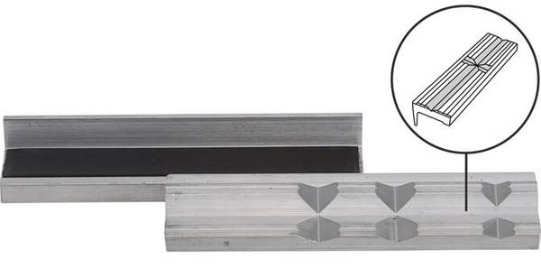 Schraubstock-Schutzbacken Aluminium Breite 125 mm 2-tlg.