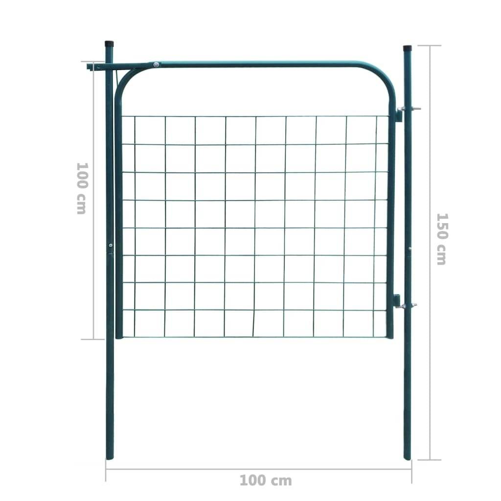 vidaXL Gartentor 100x100 cm Anthrazit-5