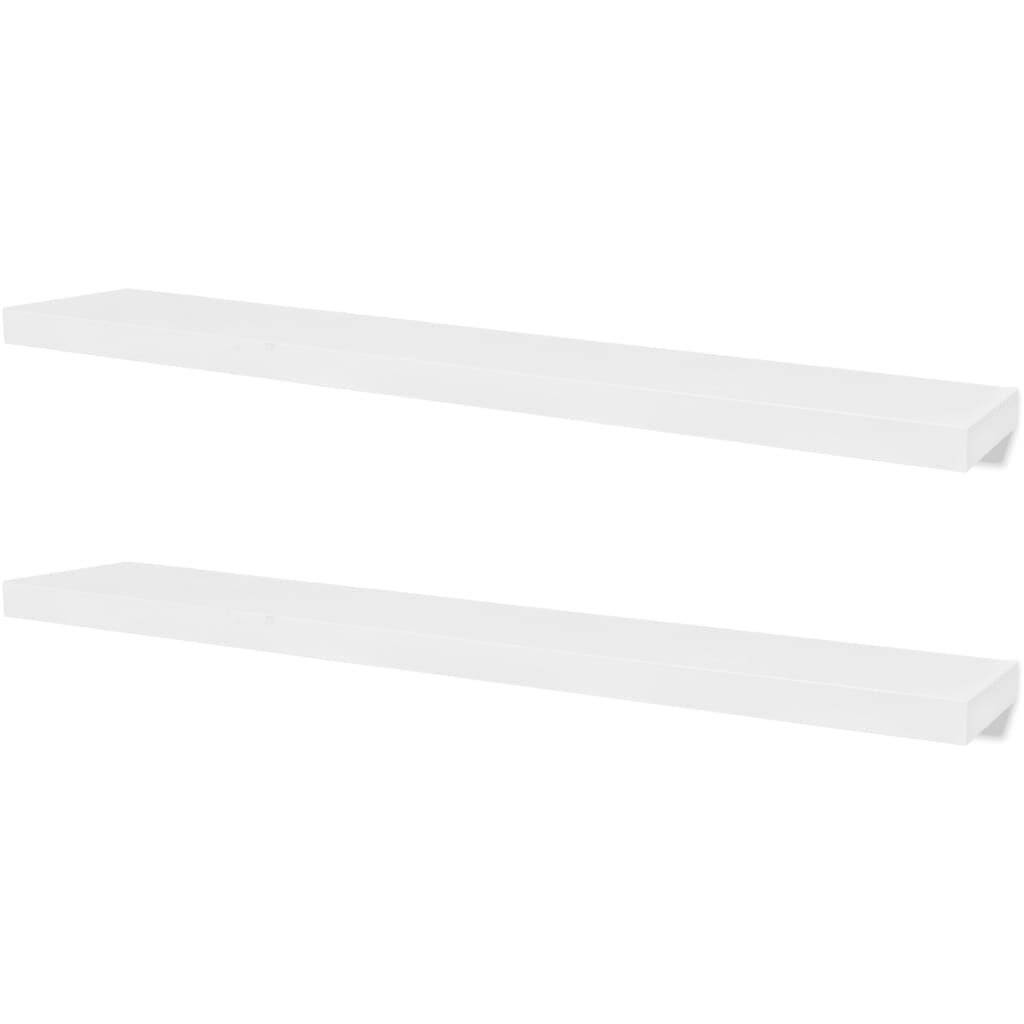 Wandregale 4 Stk. Weiß 120 cm-1