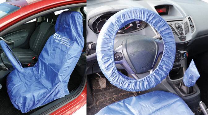Universal Sitz- und Lenkrad-Schonbezug-Satz - gefertigt aus Polyester-7