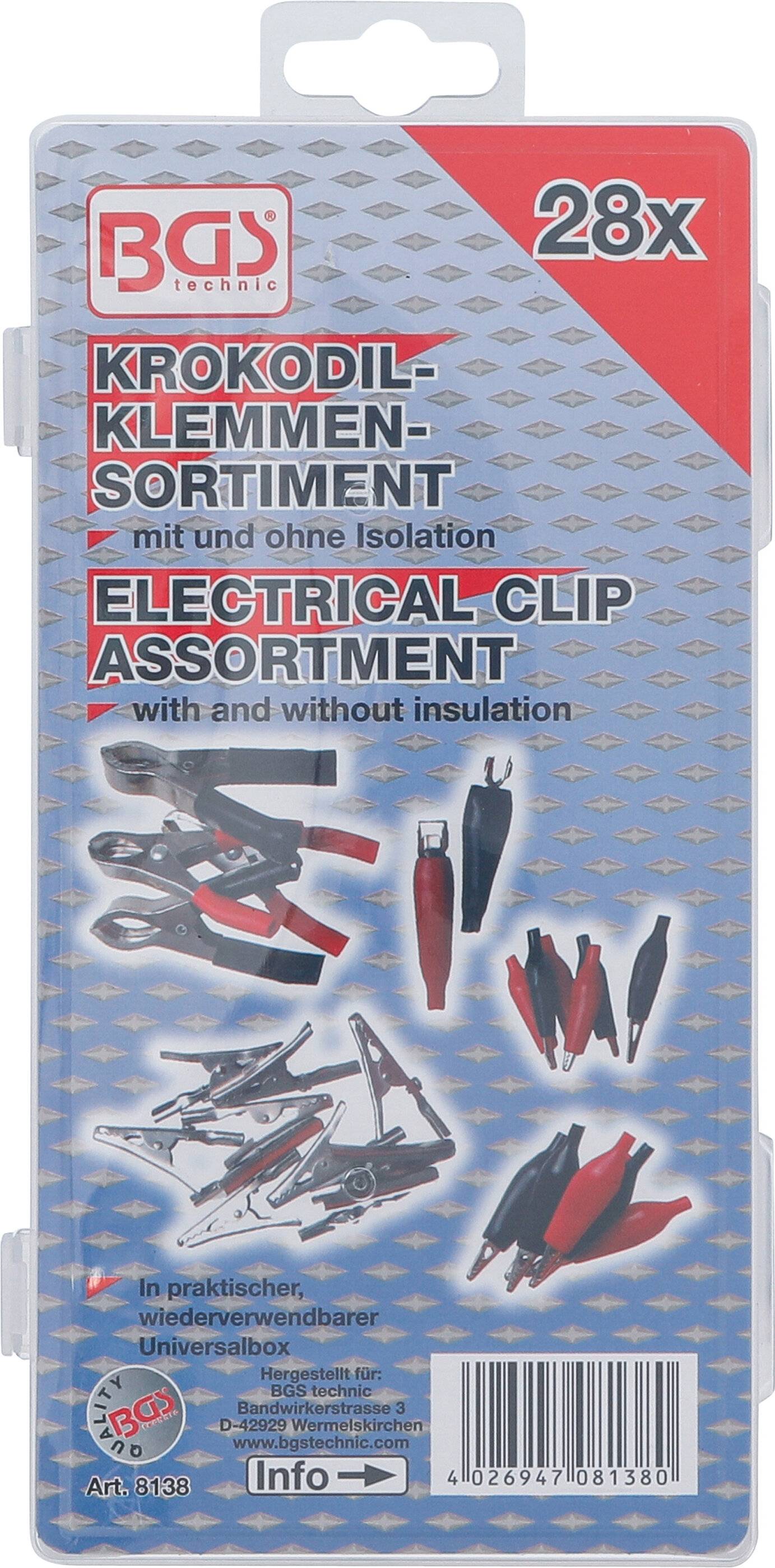 BGS 8138 Krokodilklemmen-Sortiment, 28-tlg.-2