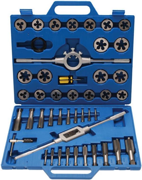 Gewindeschneid-Satz Zoll 1/4" - 1" 45-tlg.