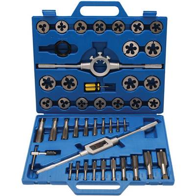Gewindeschneid-Satz Zoll 1/4" - 1" 45-tlg.-0