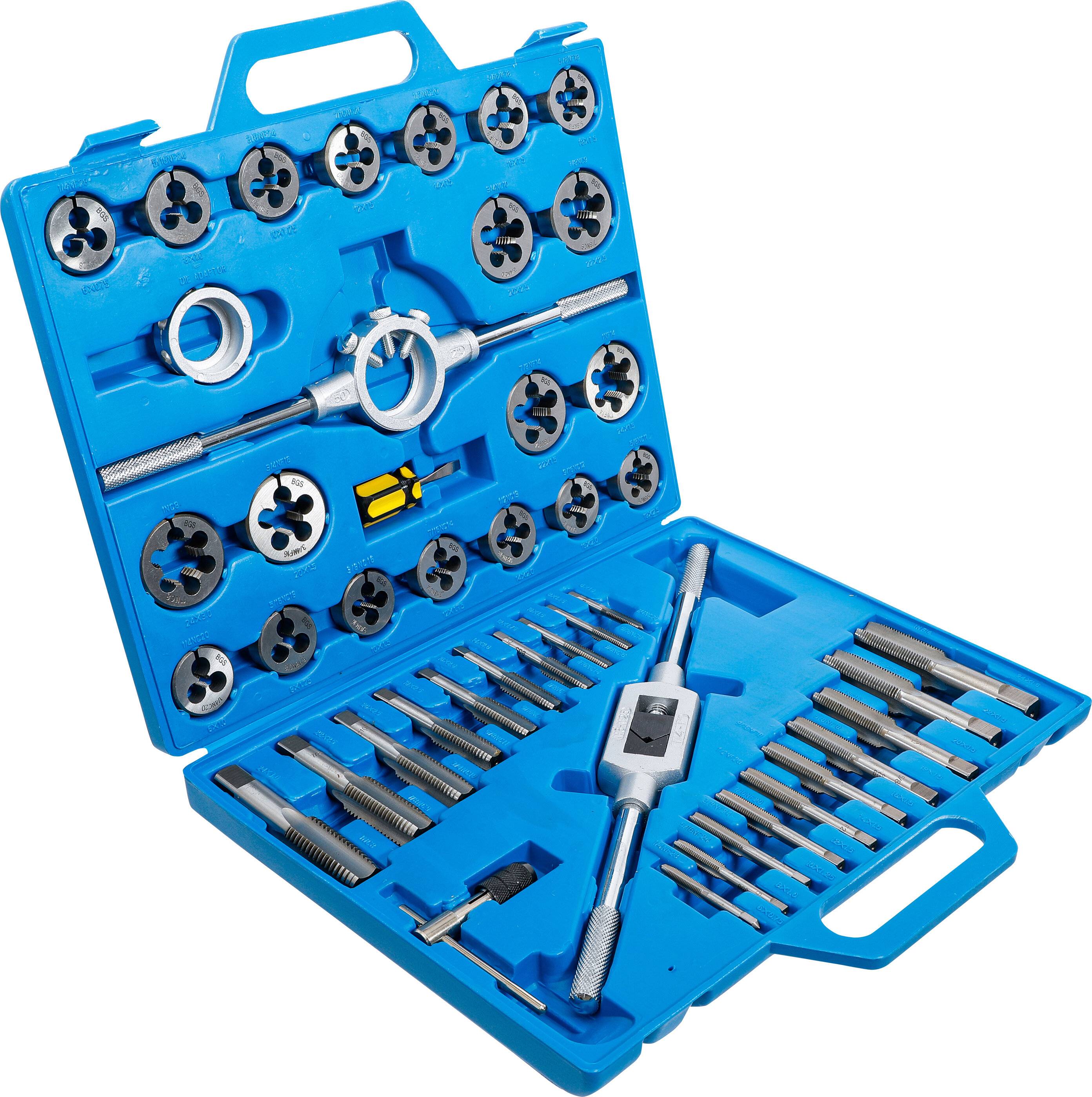 Gewindeschneid-Satz Zoll 1/4" - 1" 45-tlg.-1