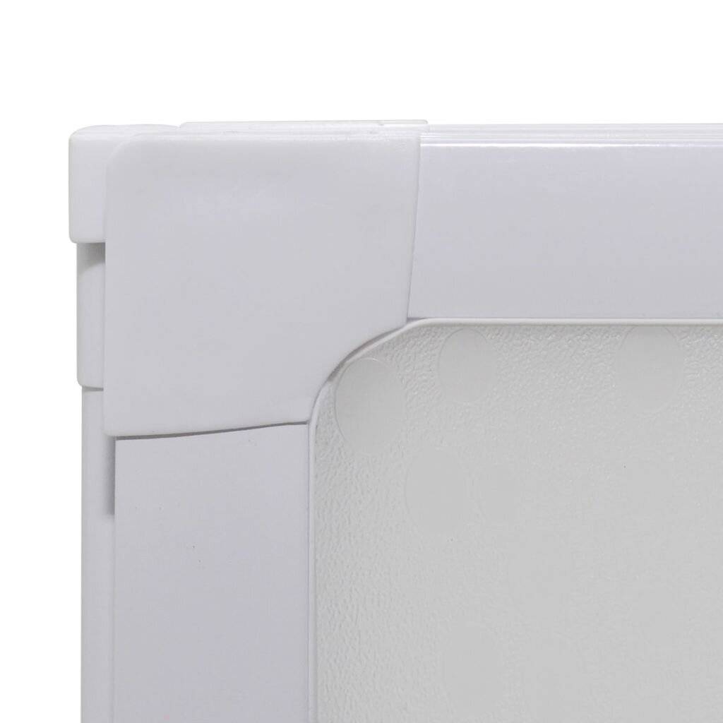 Duschwand 141 x 132 cm 3 Paneele Faltbar-5