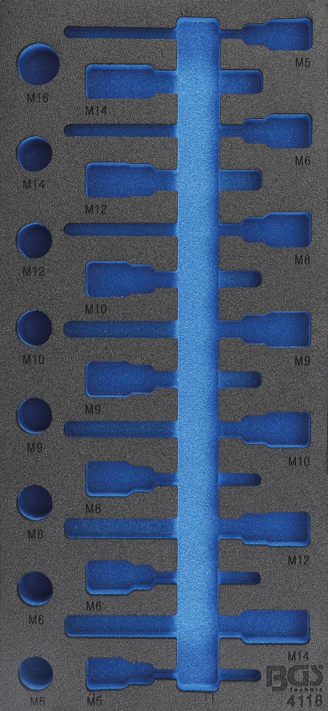 Werkstattwageneinlage 1/3: Bit-Einsatz-Satz Antrieb Innenvierkant 12,5 mm (1/2") Innenvielzahn (für-0