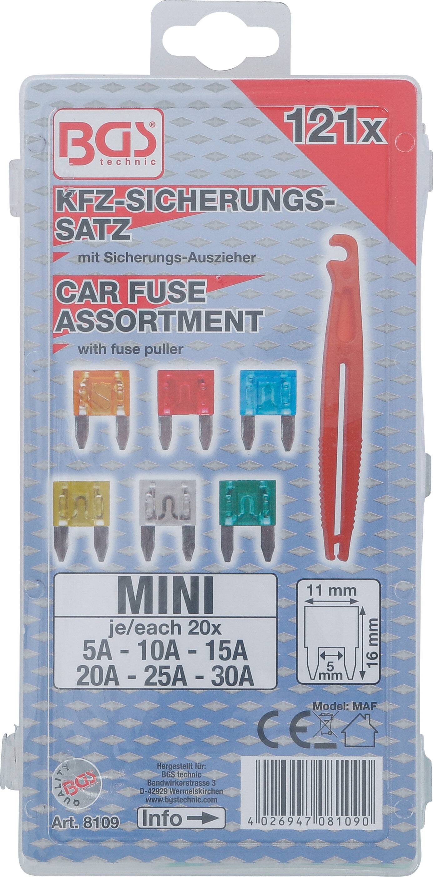 KFZ-Sicherungs-Set - 5 bis 30 Ampere - 121-tlg.-2