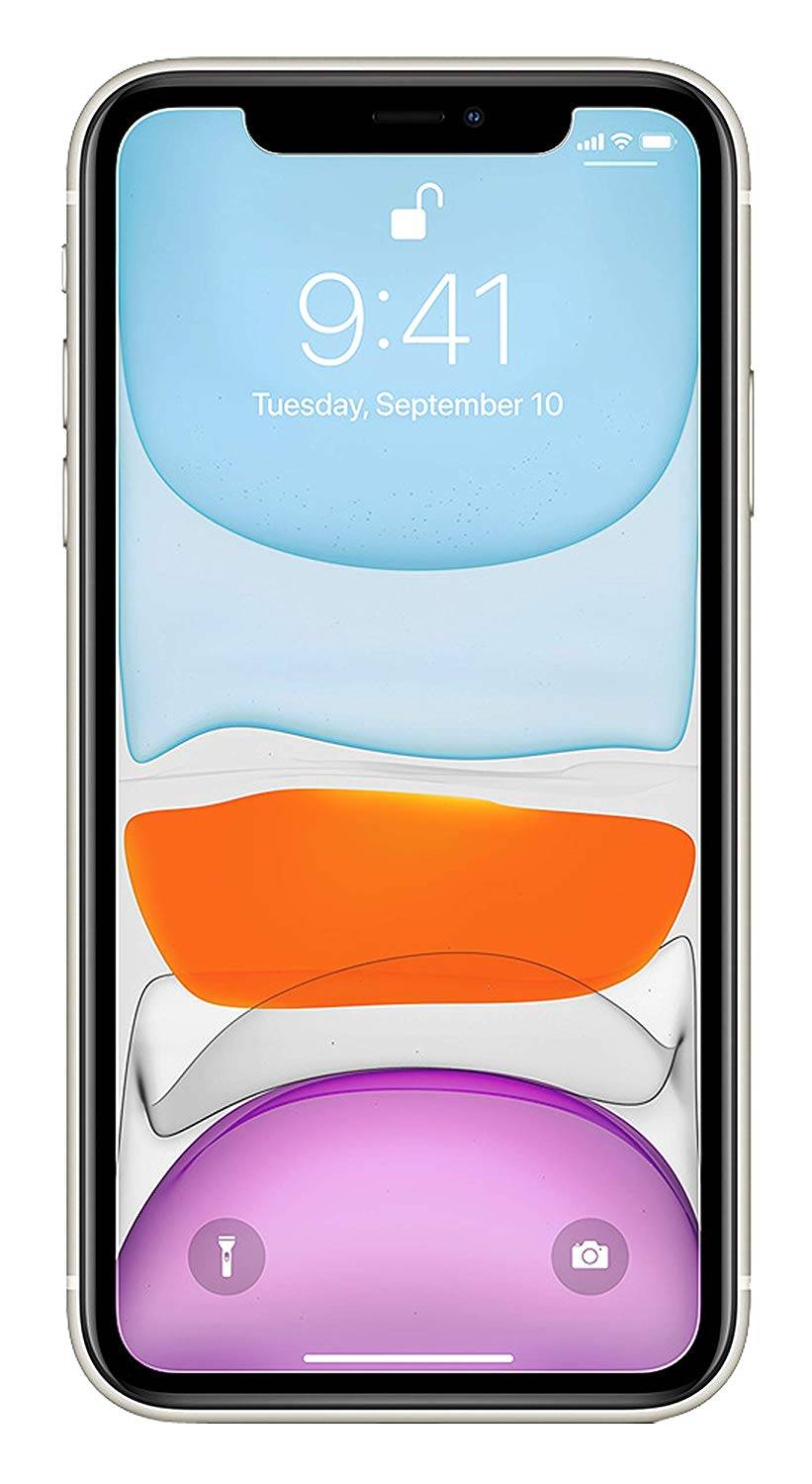 cofi1453 3X Panzer Schutz Glas 9H Tempered Glass Display Schutz Folie Display Glas Screen kompatibel mit iPhone 11-3
