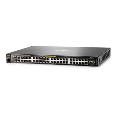 HPE Aruba 2530-48G-PoE+ - Switch - managed - 48 x 10/100/1000 (PoE+) + 4 x Gigabit SFP - Desktop, an Rack montierbar, wa-2
