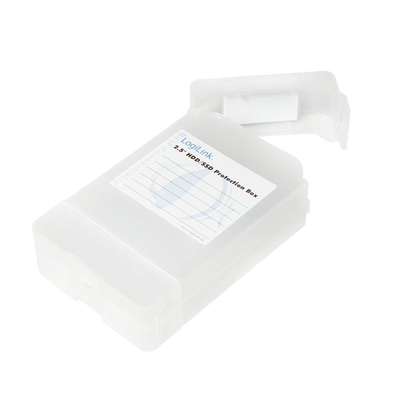 LogiLink Festplatten Schutz-Box für 2x 2,5" HDDs, transparent-0