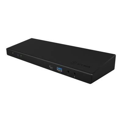 ICY BOX IB-DK2244AC - Dockingstation - USB-C - 3 x HDMI, 2 x DP - GigE - 135 Watt