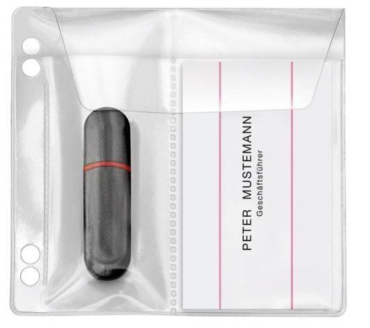 Veloflex 4377010 Polypropylen (PP) Transparent Visitenkartenhalter