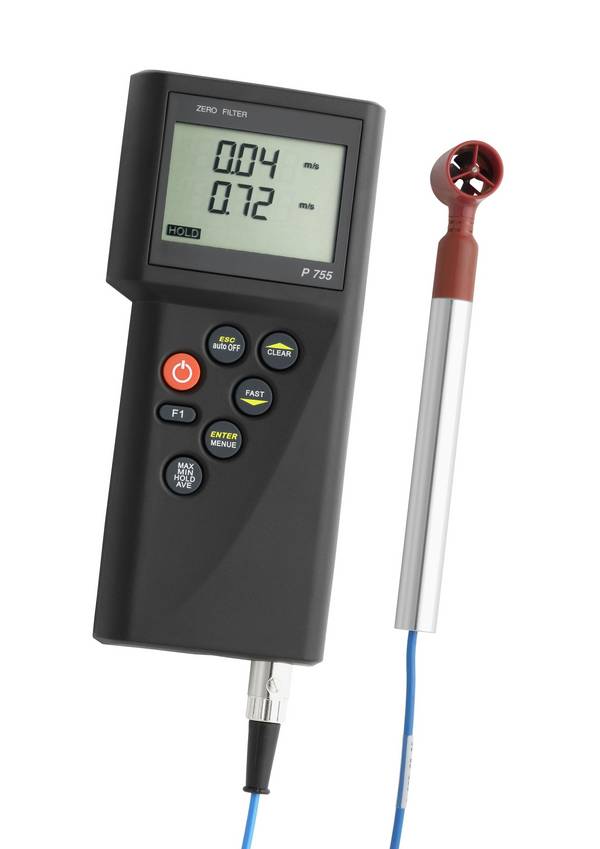 P755-LOG Multifunktionsgerät für Temperatur-Feuchte-Strömung-Druck