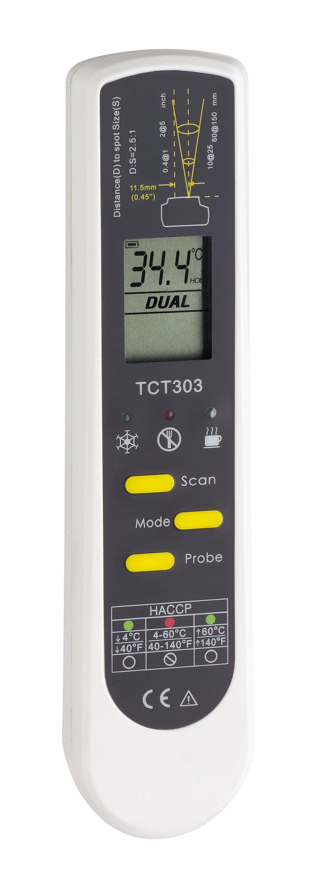 DualTemp Pro Einstech-Infrarot-Thermometer HACCP / EN 13485-0